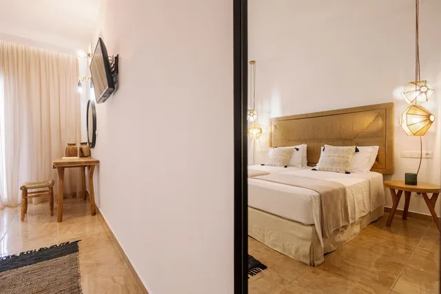غرفة كلاسيكية بسريرين منفصلين بإطلالة على البحر، Ariadne Hotel 4/7