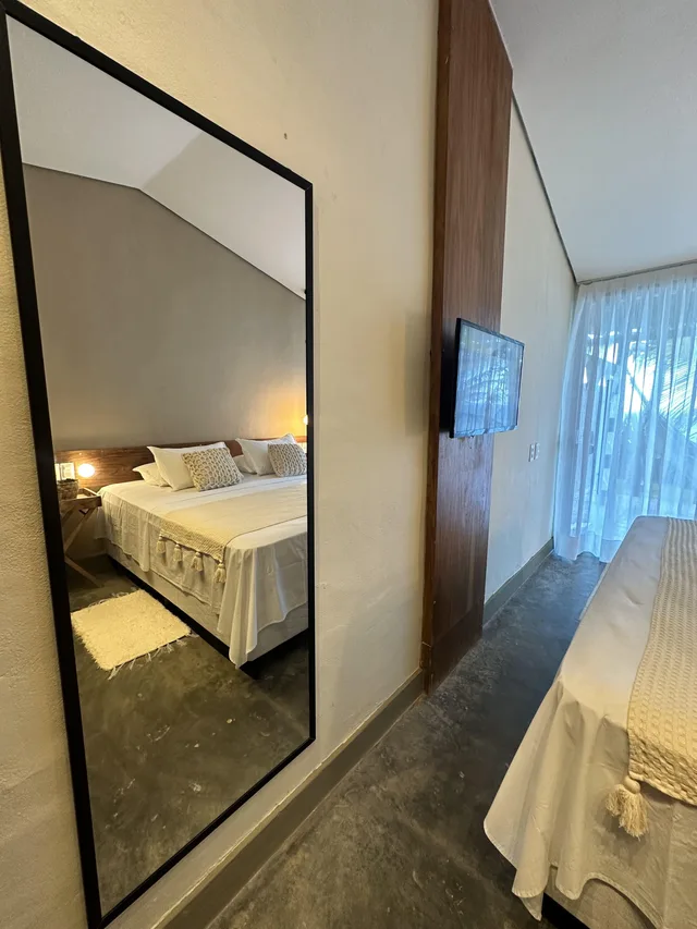 غرفة قياسية بسرير مزدوج بإطلالة على البحر، Hotel Da Pipa 7/10
