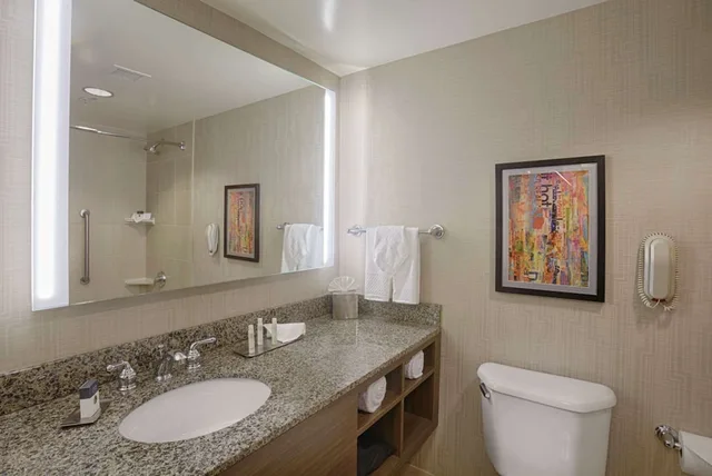 غرفة بسريرين كوين بإطلالة على المرسى، DoubleTree by Hilton Hotel San Francisco Airport North 3/3
