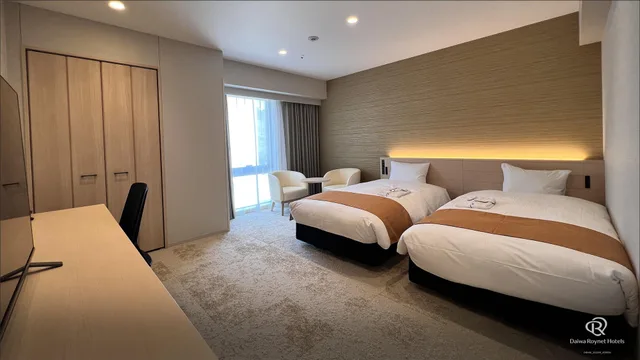 غرفة سوبيريور مفردة بسريرين منفصلين في الملحق، DAIWA ROYNET HOTEL MATSUYAMA 1/1