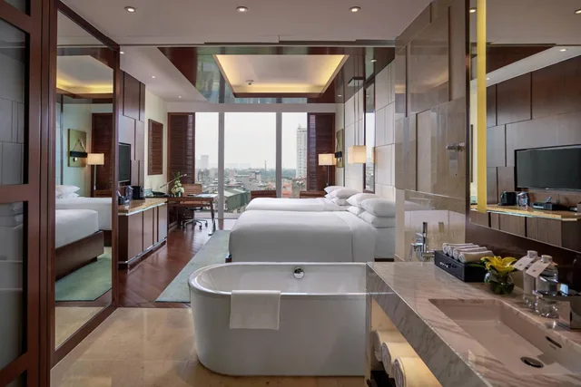 Guest Room, Deluxe, 2 Double Beds, Jw Marriott Hotel Hanoi 3/3