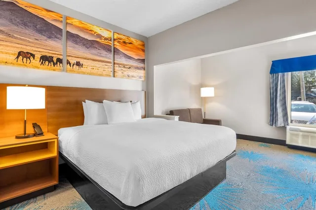جناح ديلوكس بسرير كينج بحوض جاكوزي للمدخنين، Days Inn Suites By Wyndham Ridgeland 4/5