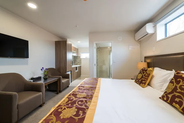 استوديو ديلوكس بسريرين منفصلين، Golden Star Motel 1/3