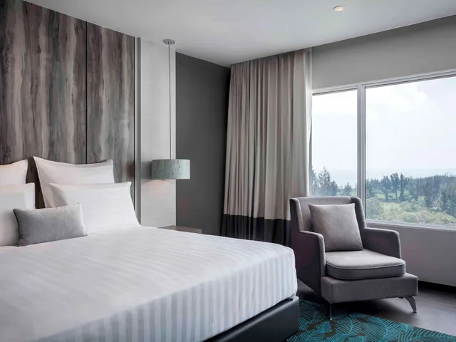 غرفة ديلوكس تنفيذية بسرير كينج بإطلالة على البحر، Pullman Miri Waterfront 3/10