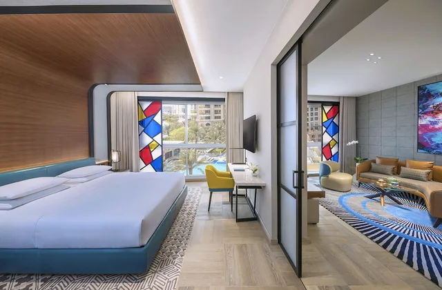 جناح عائلي بسرير كينج بغرفة نوم واحدة بمطبخ، Andaz Dubai The Palm by Hyatt 3/6
