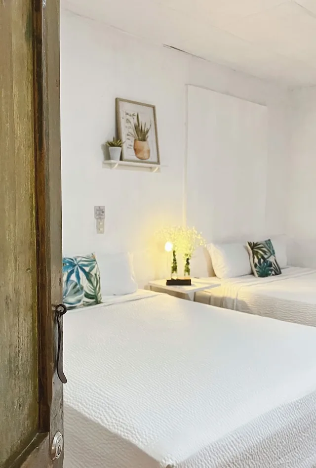 غرفة كلاسيكية بسريرين مزدوجين بحمام خاص، La Casa de Mamapan 5/10