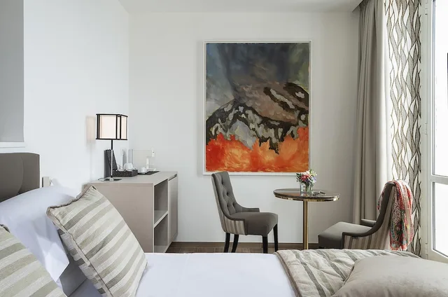 غرفة ديلوكس بسرير كوين بإطلالة على البحر بشرفة، Sublimis Boutique Hotel, WorldHotels Elite 5/5