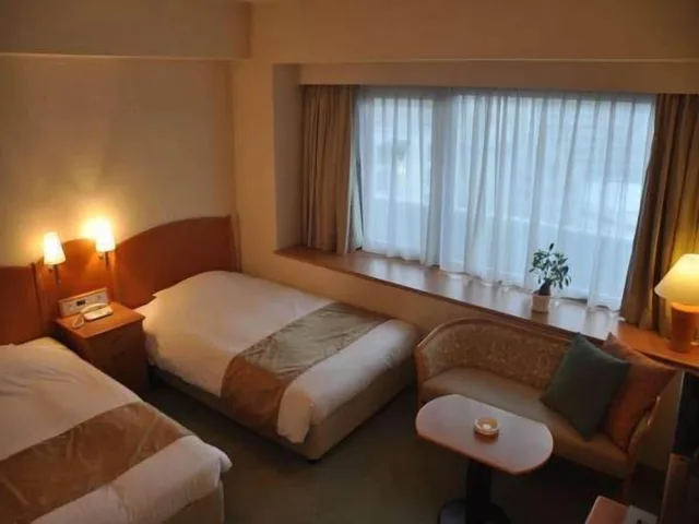 غرفة بسريرين منفصلين، Kobe Luminous Hotel 1/1