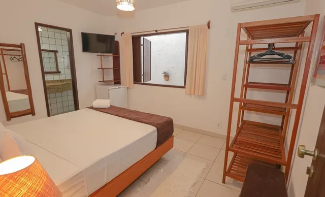 غرفة قياسية ثلاثية بسرير مزدوج وسرير فردي، Hotel Pousada Saudosa Maloca 3/4