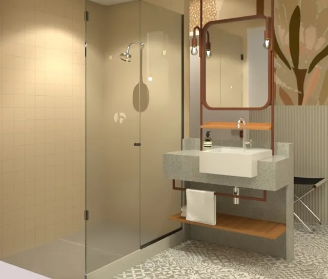 غرفة فاخرة بسرير مزدوج، B&B Hotel Santos Dumont 4/4
