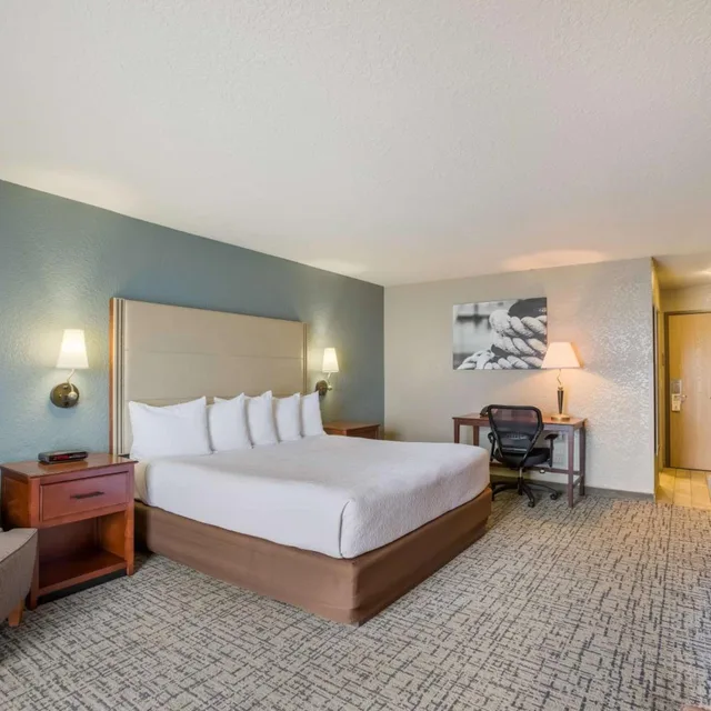 Room, King Bed, Lake Side, Lake View, Balcony، Best Western Harbour Pointe Lakefront 1/9
