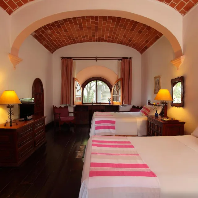 غرفة قياسية بسريرين منفصلين، Posada Del Tepozteco Hotel 3/6