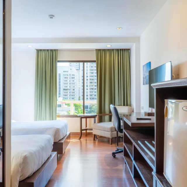 غرفة ديلوكس بسريرين منفصلين، Journeyhub Bangkok Sukhumvit 26 4/10