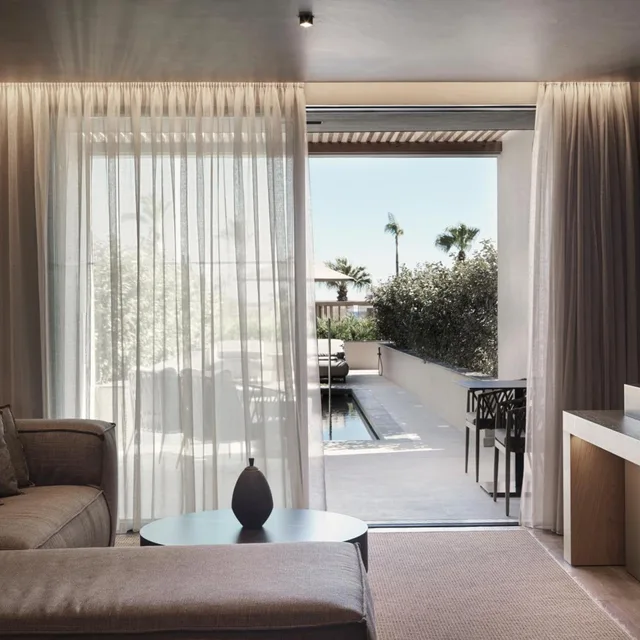 Open Plan, Suite, Partial Sea View, Private Pool، Ammades All Suites Beach Hotel & Spa – Adults Only 5/8