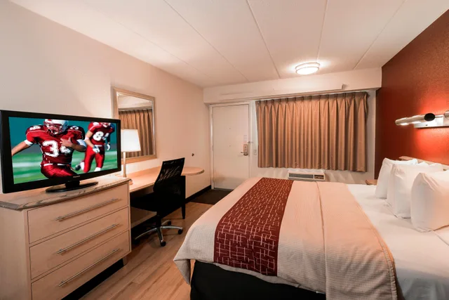 Room, King Bed, Red Roof Inn Detroit - Warren 1/2