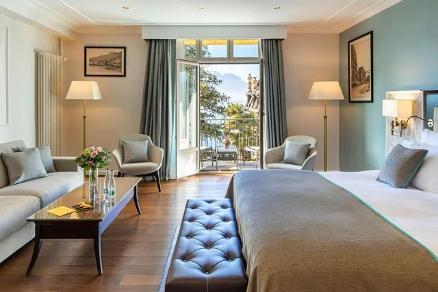 Suite, Queen Bed, Partial Lake View, Balcony، Grand Hotel Suisse Majestic 4/7
