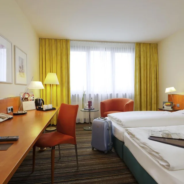 غرفة سوبيريور بسريرين منفصلين بإطلالة على الفناء، Mercure Hotel Offenburg Am Messeplatz 4/8