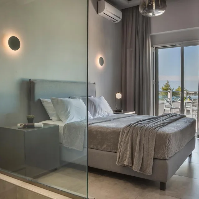 Deluxe, Double Bed, Sea View, Balcony, Limanaki Hotel 5/10