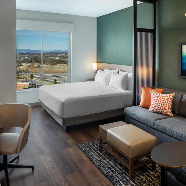 غرفة بسرير كينج مع أريكة لذوي الإعاقة، Hyatt Place Harrisonburg 1/1
