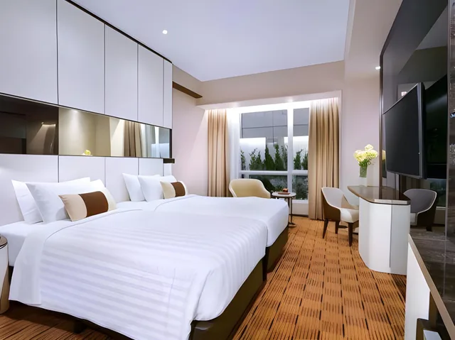 غرفة بريميير ديلوكس بسرير كوين، The Alts Hotel Palembang 1/2