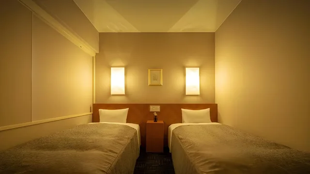 غرفة قياسية بسريرين منفصلين في المبنى الرئيسي، Hotel Ace Morioka 1/1