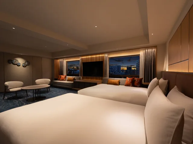 غرفة تنفيذية بسريرين منفصلين، Okinawa Harborview Hotel 1/3