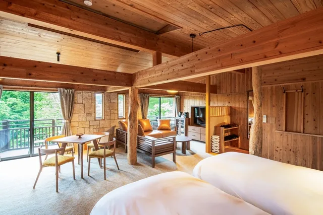 كوخ رباعي بأربعة أسرّة، Hotel Greenpia Minami Aso 2/2