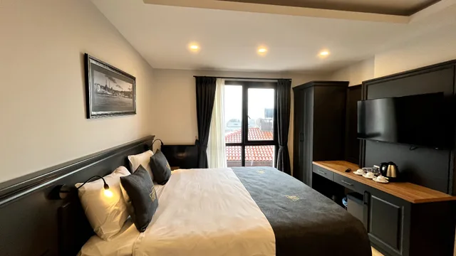 غرفة ديلوكس بسرير مزدوج بإطلالة على البحر في الملحق، FERMAN HOTEL 6/8
