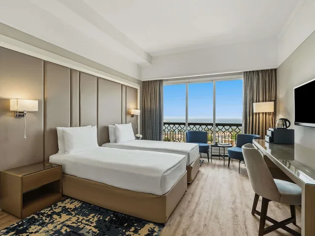 جناح متصل عائلي بسريرين مزدوجين بإطلالة على البحر، Rixos Bab Al Bahr 1/10