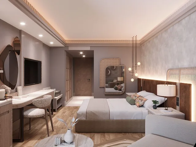 Deluxe, King Bed, Lateral Side Sea View، Adalya Bliss +16 Adult Only 3/10