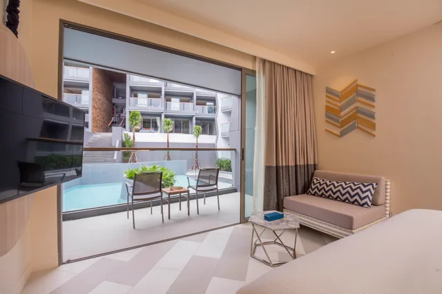 غرفة سوبيريور بسريرين منفصلين بإطلالة على المسبح، The SIS Kata Resort - Adults Only 4/7