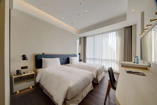 غرفة سوبيريور بسريرين منفصلين، Jasper Hotel Banqiao Taipei 1/8