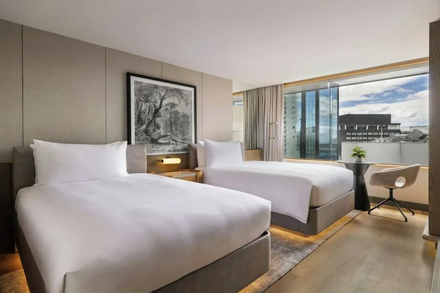 غرفة ديلوكس بسريرين مزدوجين، JW Marriott Auckland 4/7