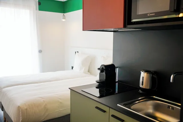 استوديو كومفورت بسريرين منفصلين، All Suites Appart & Hotel Paris 13 Porte d'Italie 2/5