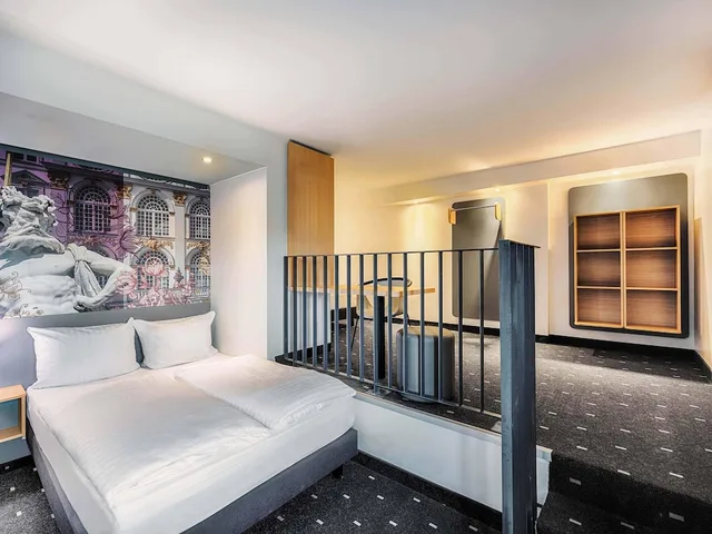 غرفة عائلية بسريرين مزدوجين، B&B Hotel Munchen-Moosach 2/5