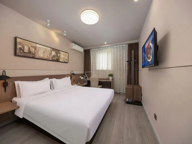 غرفة قياسية بسرير كوين، Jinjiang Inn Select Shaoxing Luxun Hometown Jiefang Road 1/2