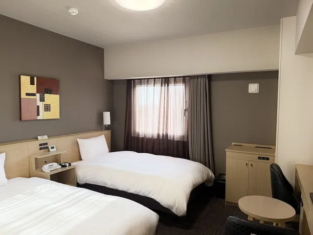 غرفة بسريرين منفصلين، Hotel Route Inn Yanagawa Ekimae 1/6