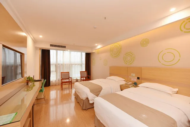 غرفة بسريرين منفصلين، Greentree Inn Huainan Jinjialing Road Oriental General Hospital 1/2