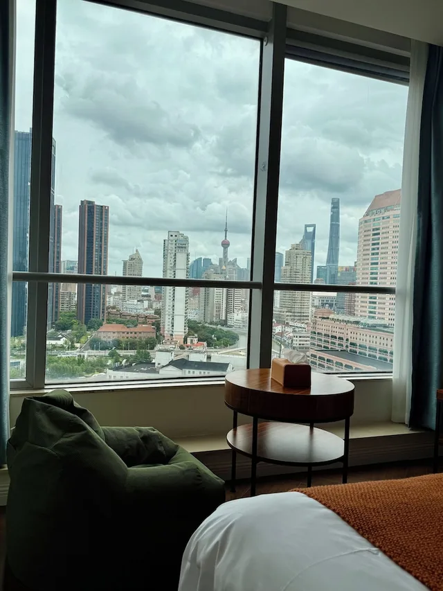 جناح ديلوكس بسريرين كينج بإطلالة على المدينة، River House Near Peoples Square And The Bund 4/5
