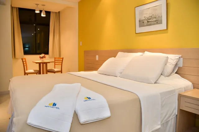 غرفة قياسية بسريرين منفصلين بإطلالة على البحر، Hit Hotel Salvador 5/9