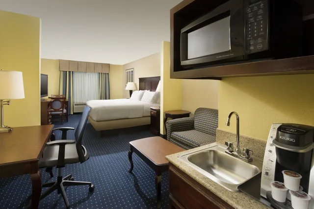 جناح بسرير كينج بحوض استحمام لذوي الإعاقة، Holiday Inn Express Hotel Suites San Antonio West Seaworld Area 8/8