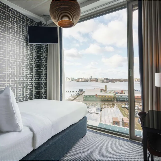 غرفة مفردة بإطلالة على النهر، Doubletree By Hilton Hotel Amsterdam - Ndsm Wharf 1/6