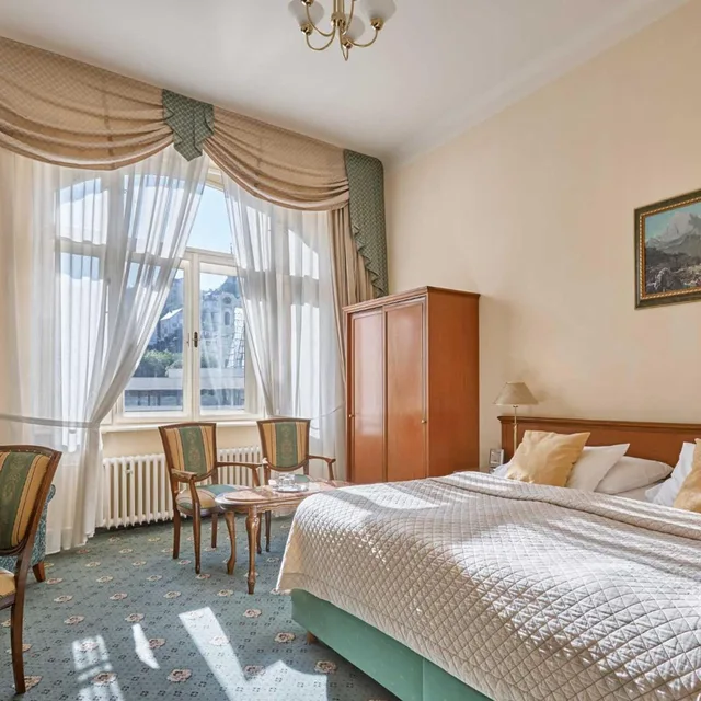 غرفة حصرية بسرير مزدوج بإطلالة على المدينة، Hotel Romance Puskin 2/10