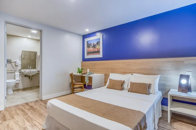 غرفة بسرير مزدوج لذوي الإعاقة، CAIS DA PRAIA HOTEL 2/4