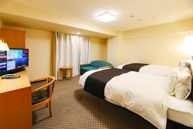 غرفة اقتصادية بسريرين منفصلين، APA Hotel Obihiro-Ekimae 2/4
