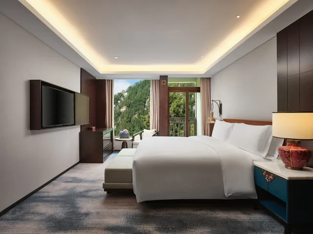 جناح بسرير كينج بشرفة بغرفة نوم واحدة مع دخول صالة النادي، Intercontinental Jiuzhai Paradise 2/6