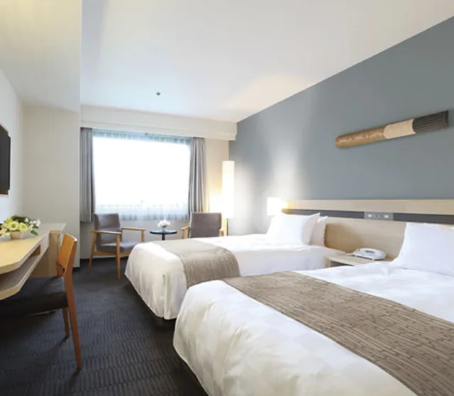 غرفة بسرير مزدوج أو سريرين منفصلين، Karasuma Kyoto Hotel 2/2
