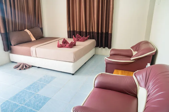 غرفة ديلوكس بسرير كوين بإطلالة على المسبح، Phangan Lodge 5/8