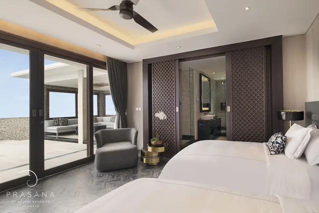 فيلا بسريرين منفصلين وسريرين كينج بإطلالة على البحر بـ3 غرف نوم مع أريكة، Prasana By Arjani Resort 7/10