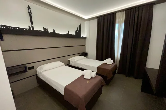 غرفة ديلوكس بسرير مزدوج أو سريرين منفصلين، Palace hotel Due ponti 4/8